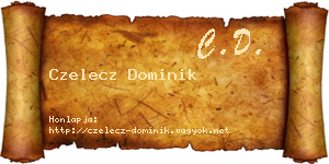 Czelecz Dominik névjegykártya